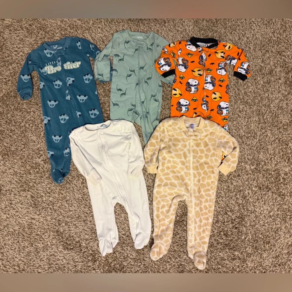 Bundle of 5 Assorted Footie Pajamas